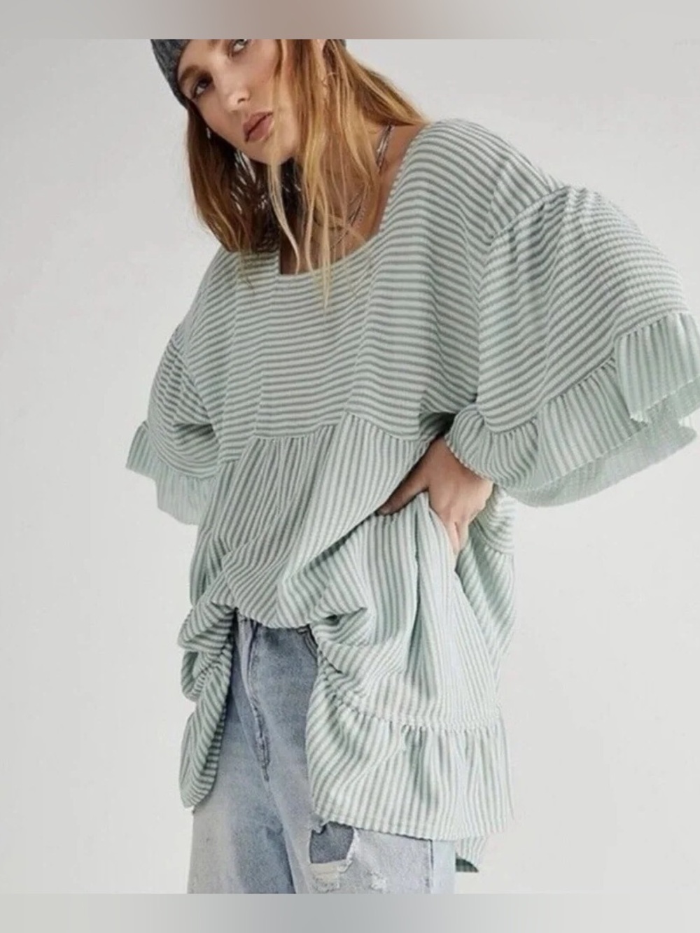 Free People Beach El Mar Striped Mini Dress NWT